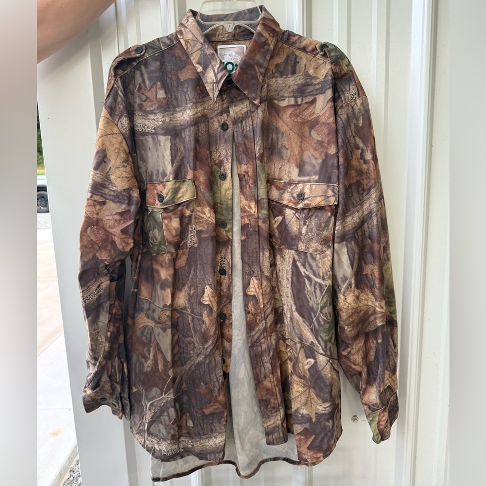 10X Camo Long Sleeve Button Up